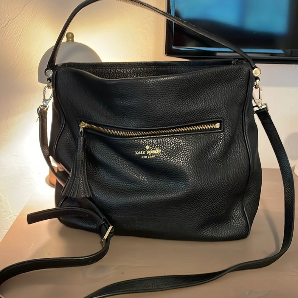 Kate Spade Black Leather Shoulder Bag